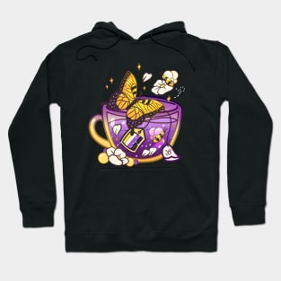 Pride Flag Teacups - Butterfly Non-Binary Hoodie
